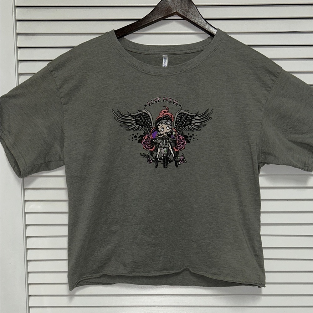 Betty Boop boxy crop top t shirt by Brisco